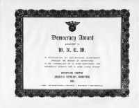 American Veterans Committee Democracy Award